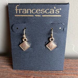 Gold Diamond Shaped Earrings from Francesca’s